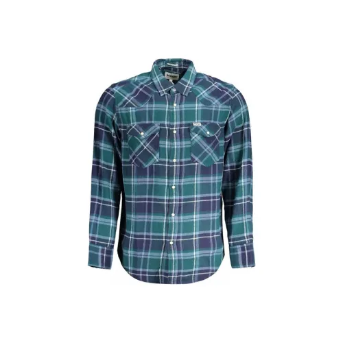 WRANGLER Зеленые Мужские Рубашки