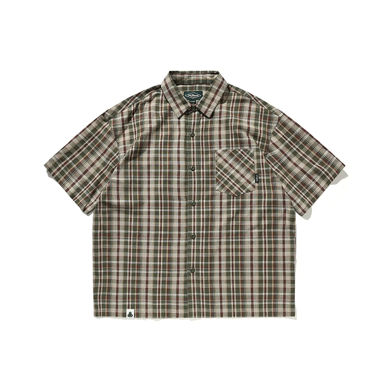 714STREET Shirt Unisex Green Coffee