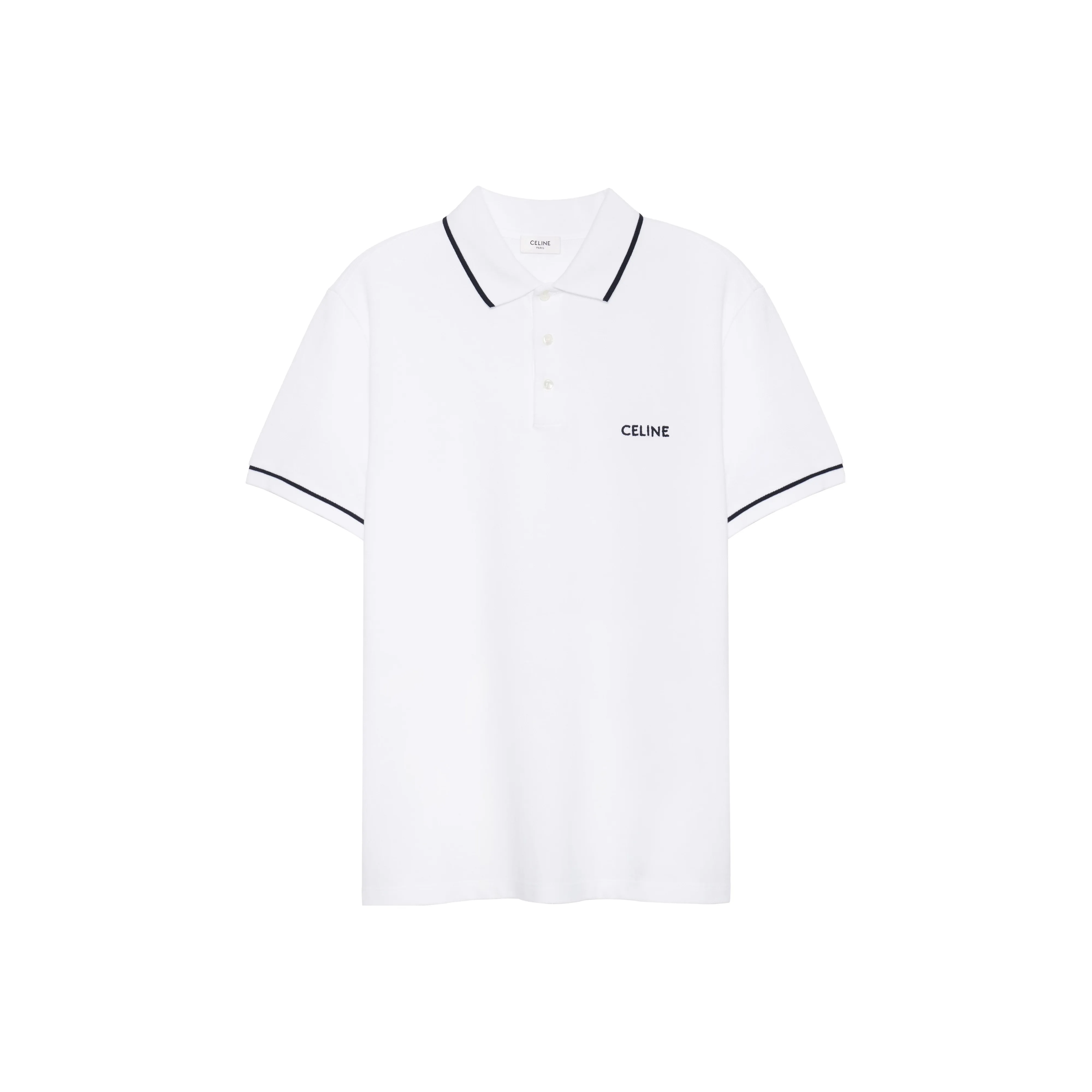 CELINE SS23 Polo Shirt Men's White