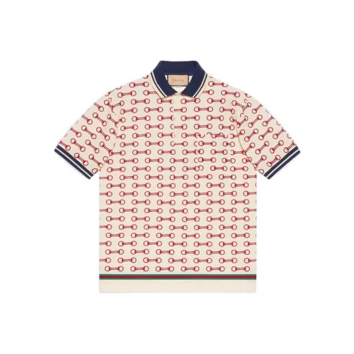 GUCCI Мужское Поло Экрю
