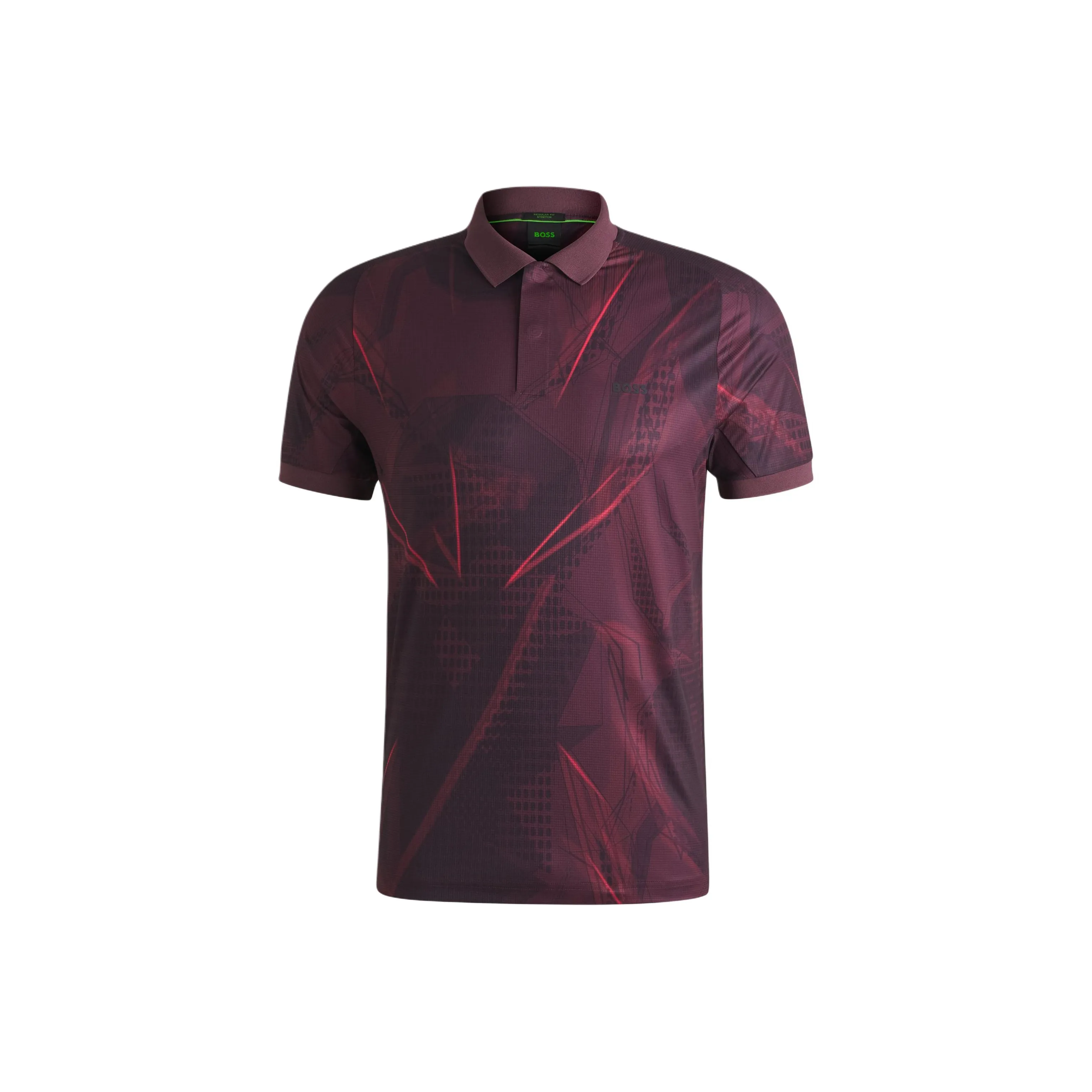 Hugo Boss SS25 Поло Мужское Темно-красное