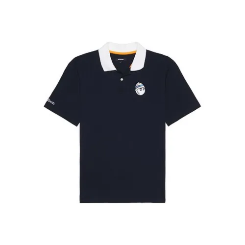 MALBON GOLF Темно-синий Мужское Поло