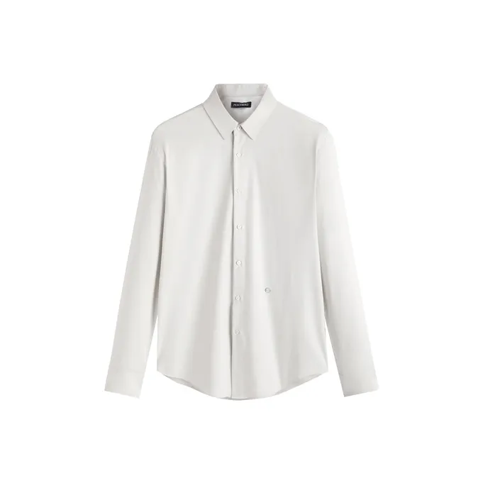 PEACEBIRD MEN Белый 1 Облегающий крой Мужская рубашка