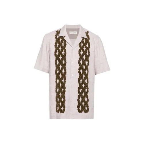 DRIES VAN NOTEN Светло-фиолетовые Мужские Рубашки