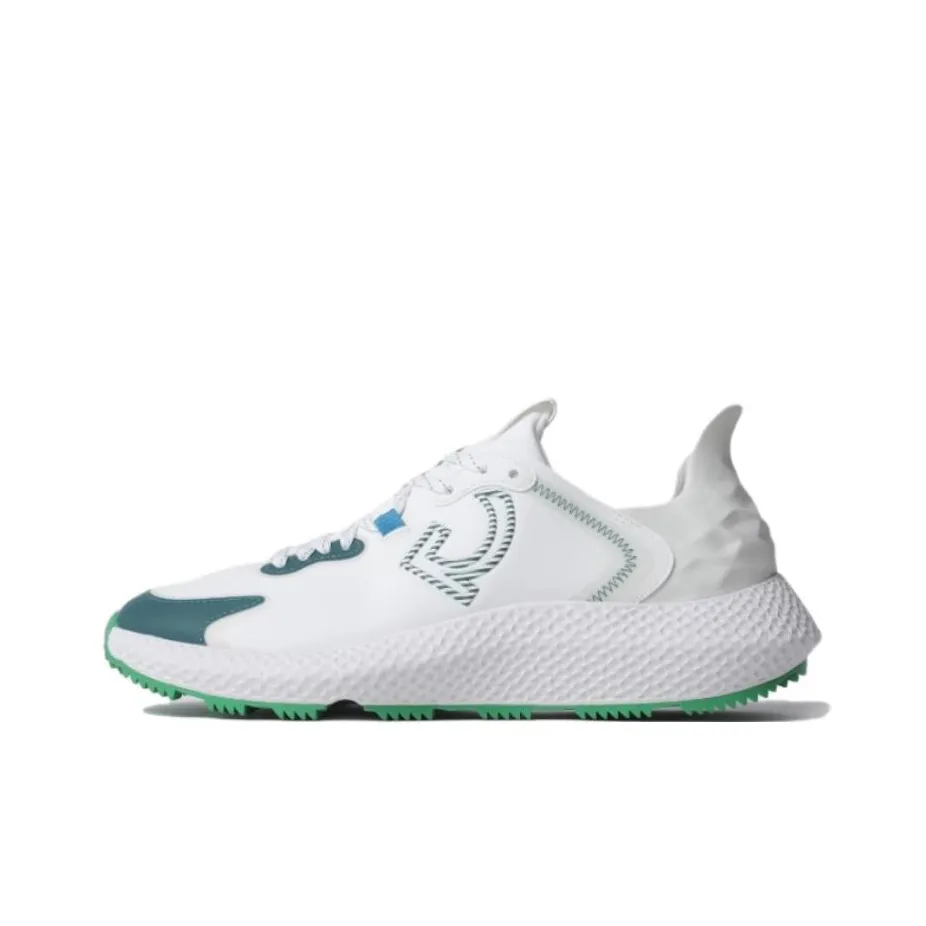 GFORE Slip-resistant Abrasion-resistant Low-top Golf Shoes Men's White Green GFORE Противоскользящая Аbrasion-resistant Низкий Топ Гольф Обувь Мужская Белый Зеленый