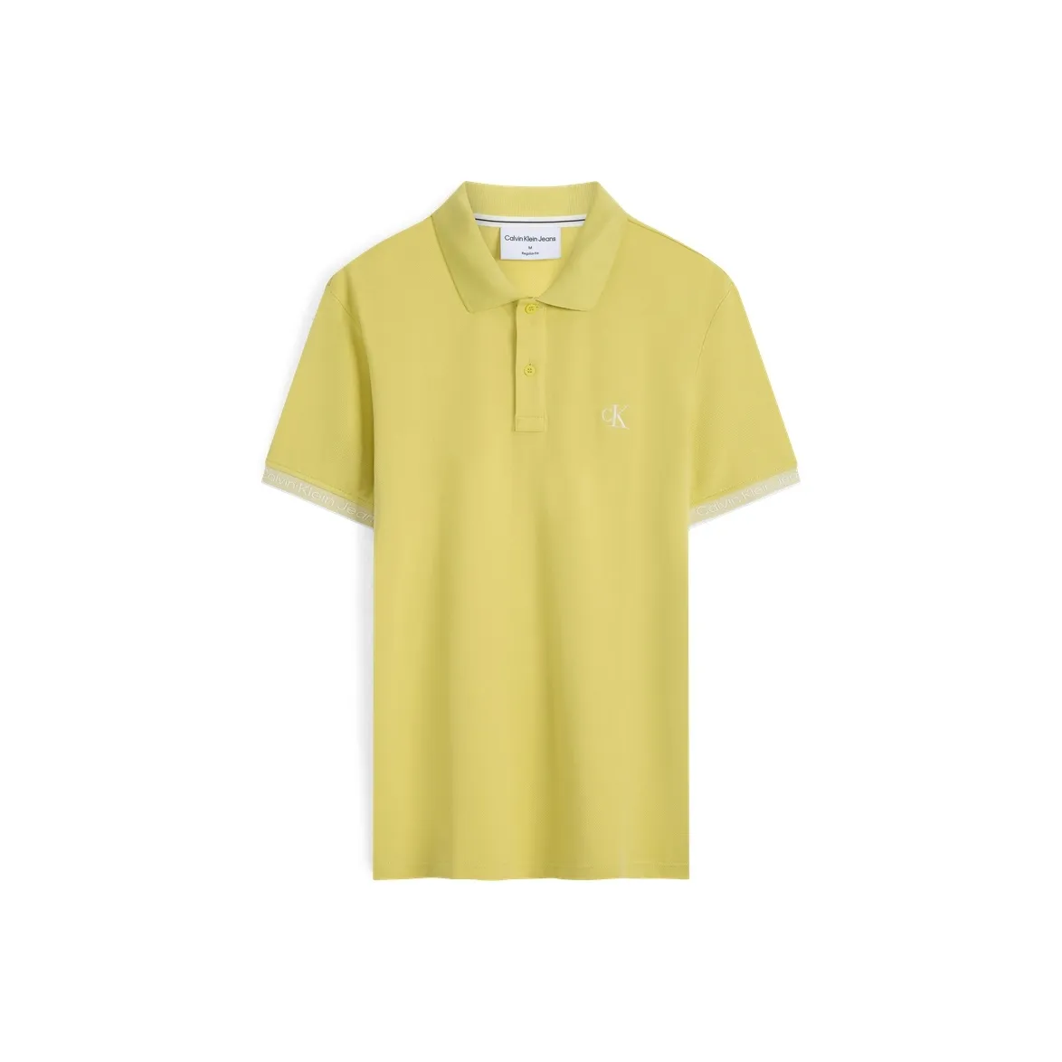 CALVIN KLEIN Polo Shirt Men's Jasmine Yellow