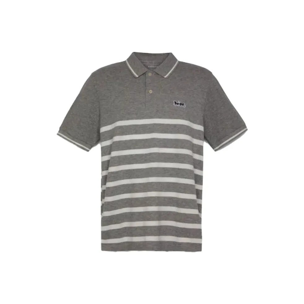 COACH Polo Shirts Men's Gray