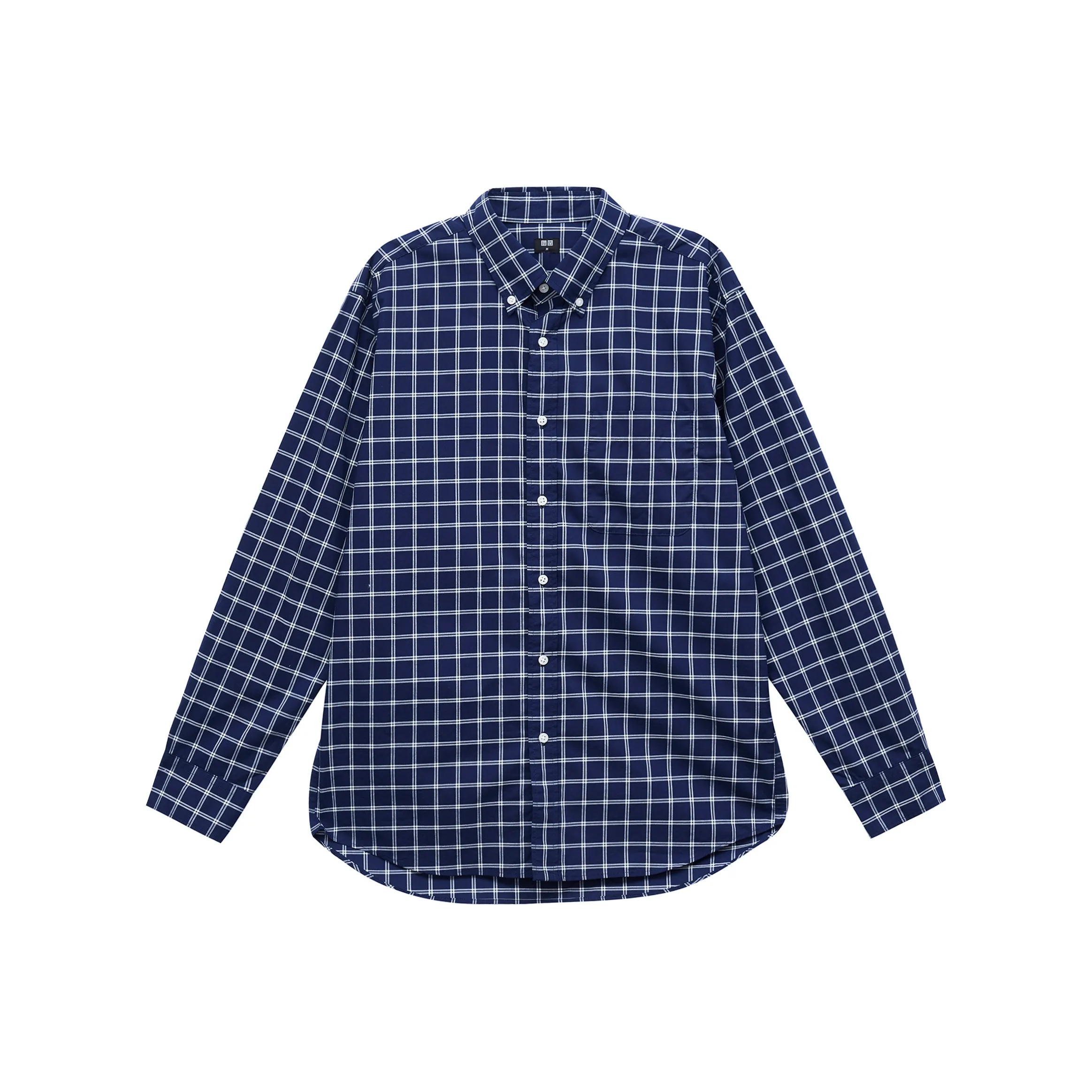 UNIQLO Темно-синяя унисекс рубашка