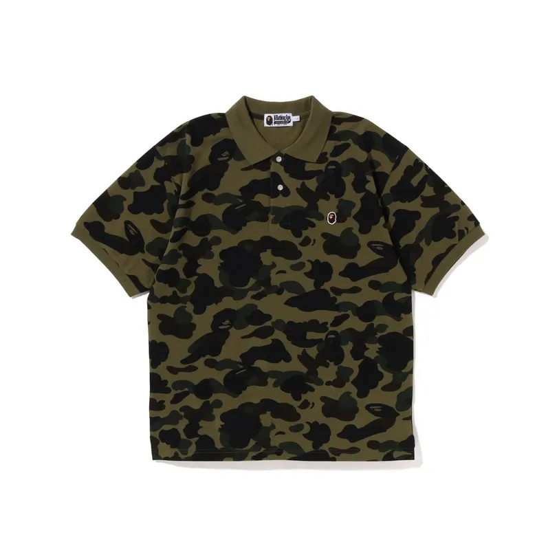 Bape 1st Camo Large Ape Head Polo SS19