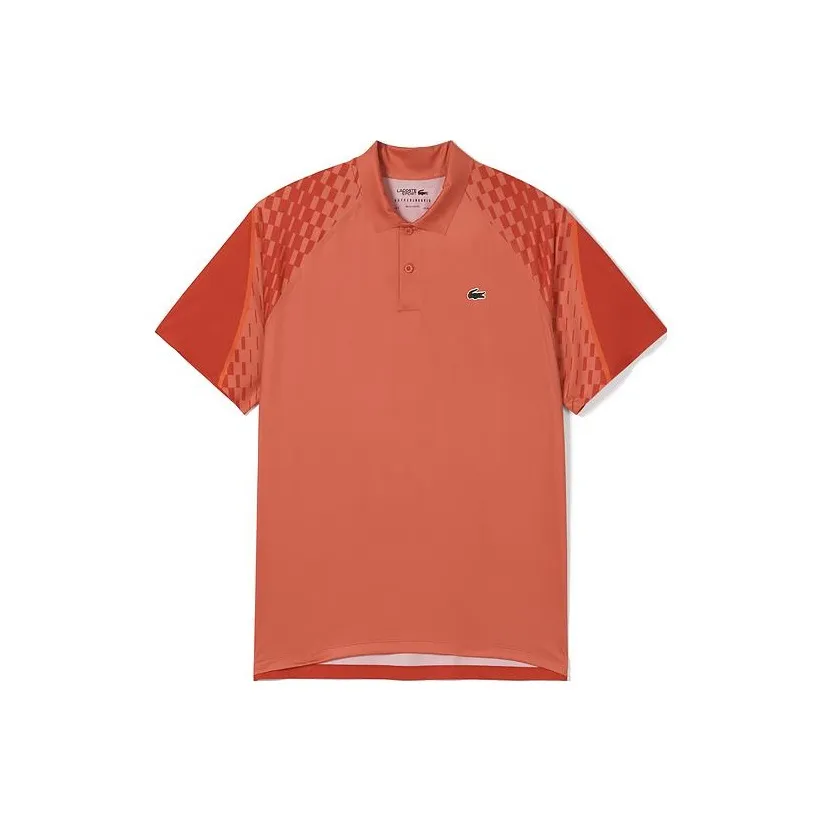 LACOSTE Collaboration Поло Мужское Оранжевое Красное
