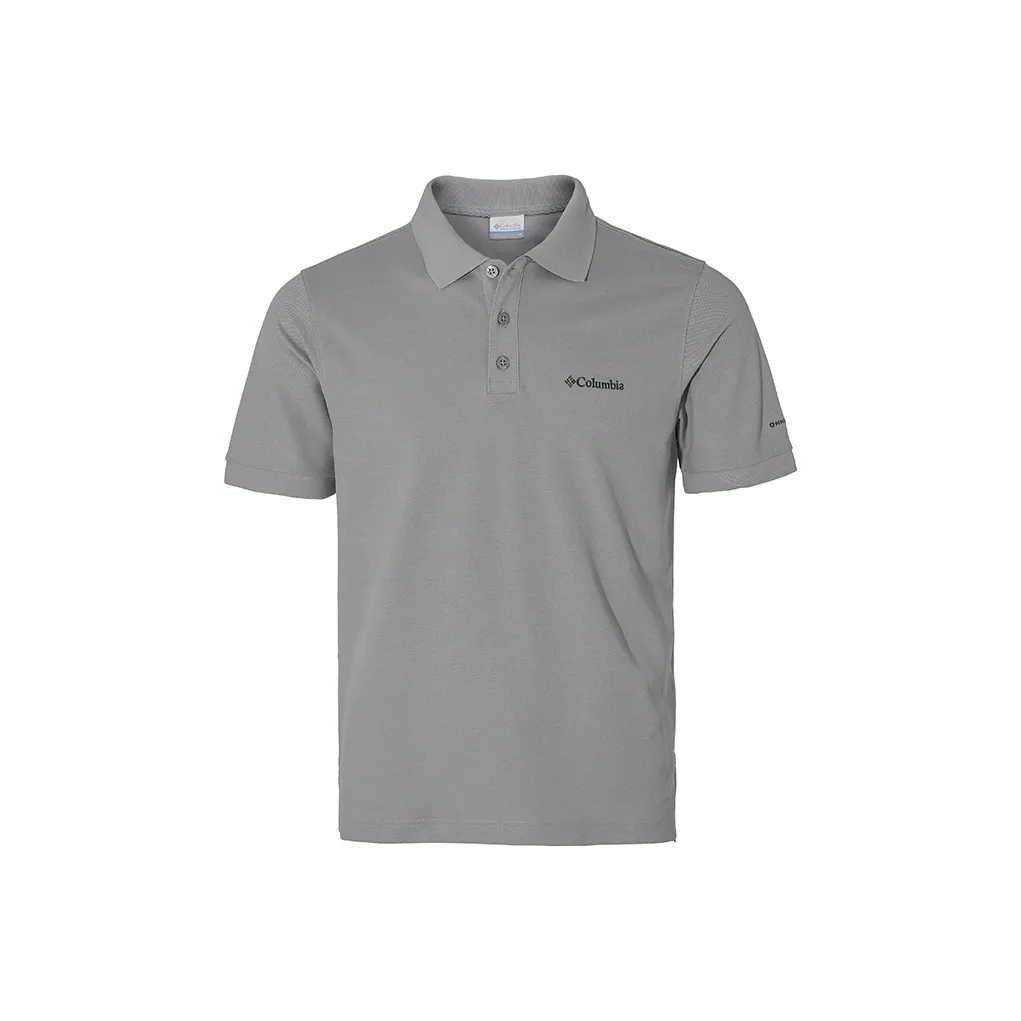 Columbia совместное брендирование Casual Outdoor Поло Мужское Серое