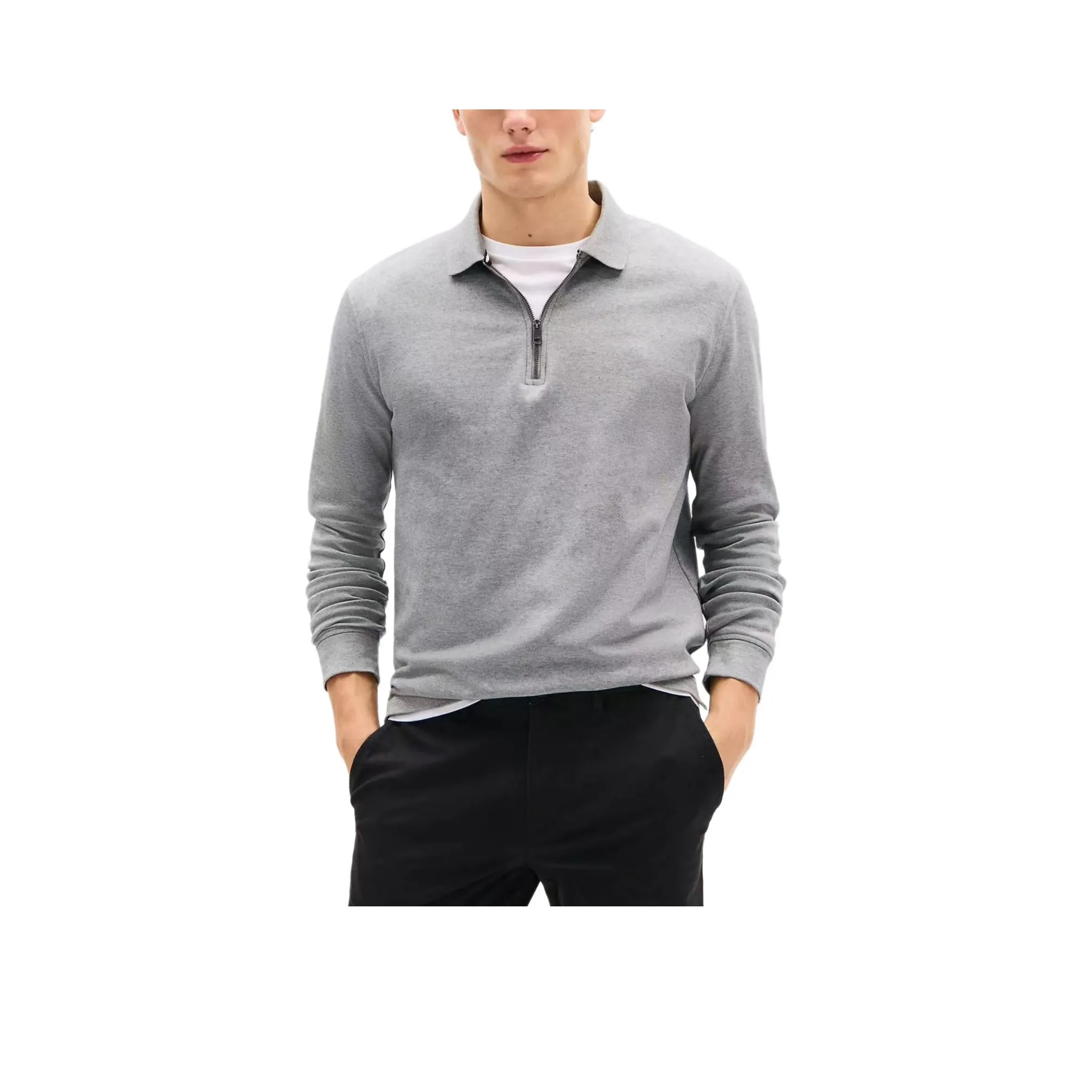 Tommy Hilfiger Polo Мужское Светло-Серое