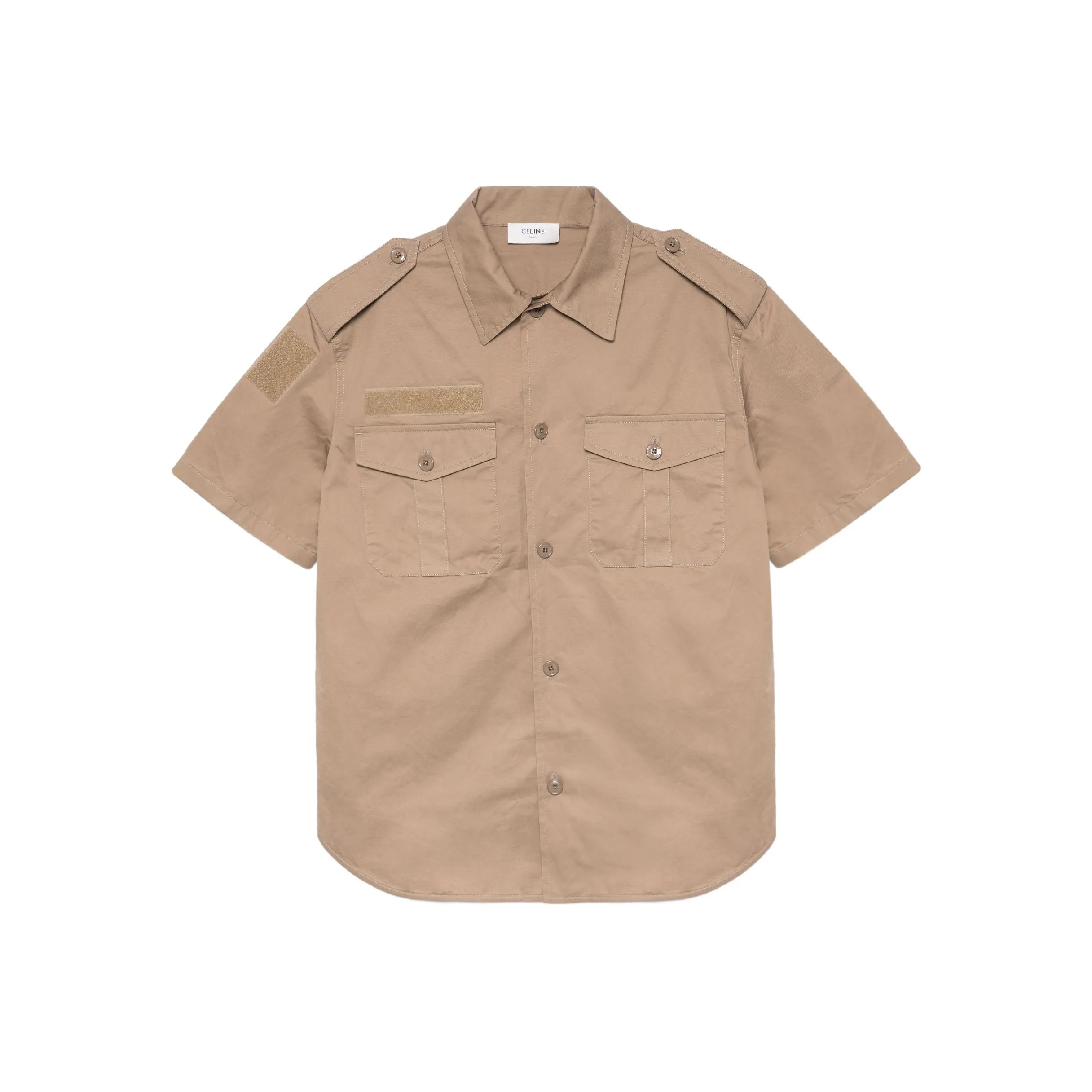 CELINE Бежевые Мужские Рубашки