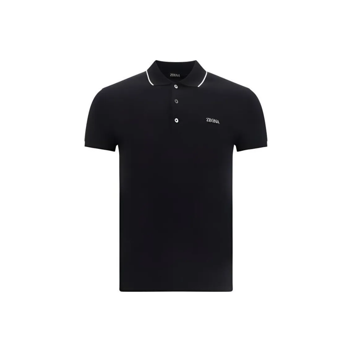 Zzegna Черная мужская поло