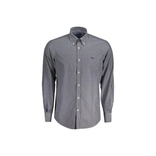 HARMONT&BLAINE Blue Мужские Рубашки