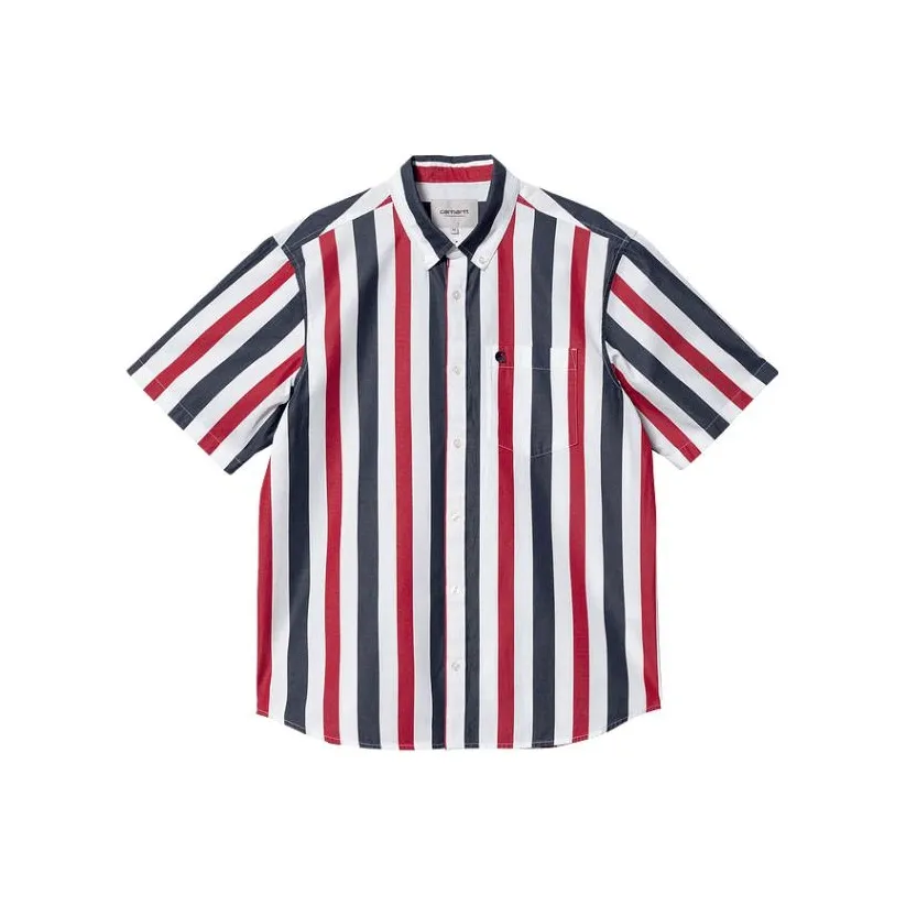 Carhartt WIP Carhartt WIP SS23 Красно-синие полосы Мужские рубашки