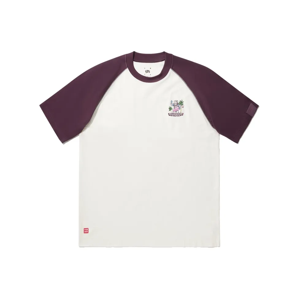 LiNing x BILLIONAIRE BOYS CLUB T Shirt Men's Ecru Fruit Burgundy