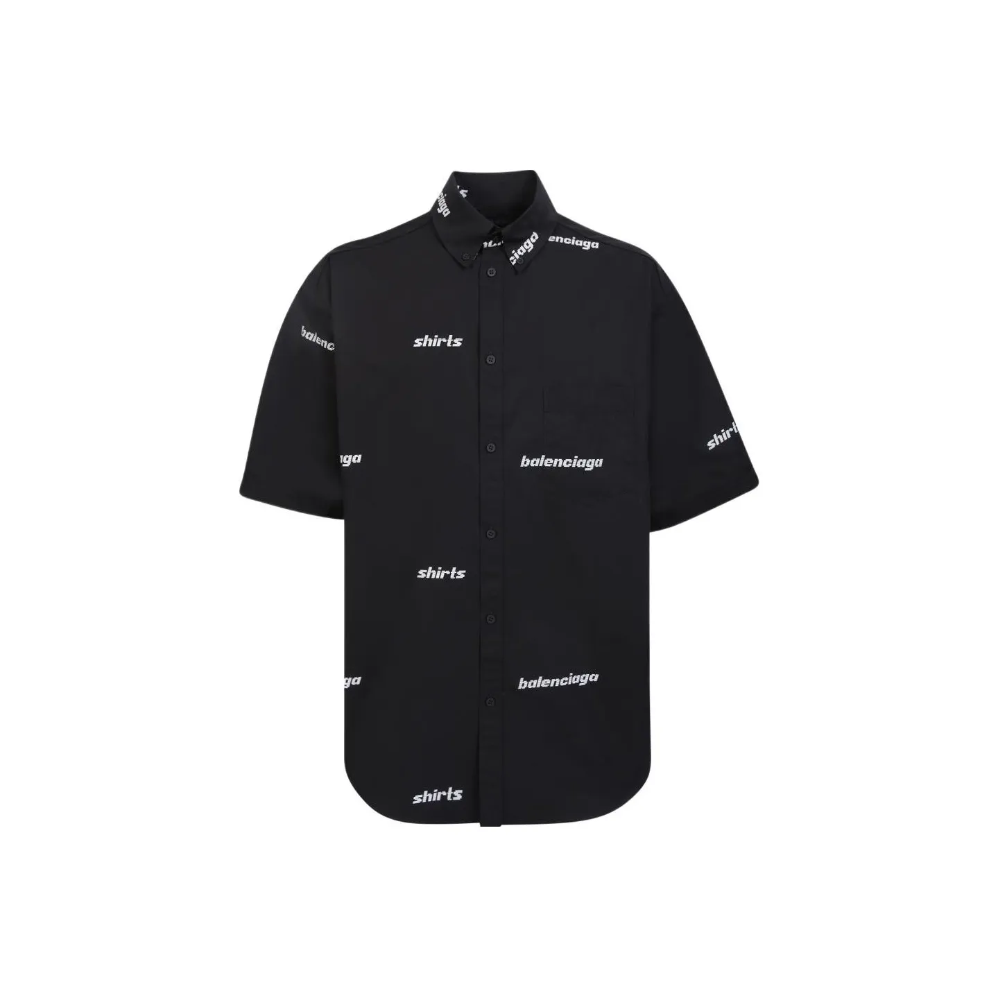 Balenciaga Shirt Regular Fit Men's Black