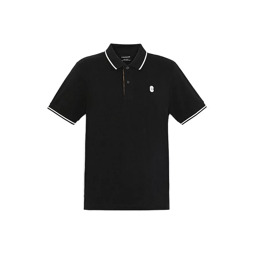 COACH FW22 Polo Shirt Men's Black