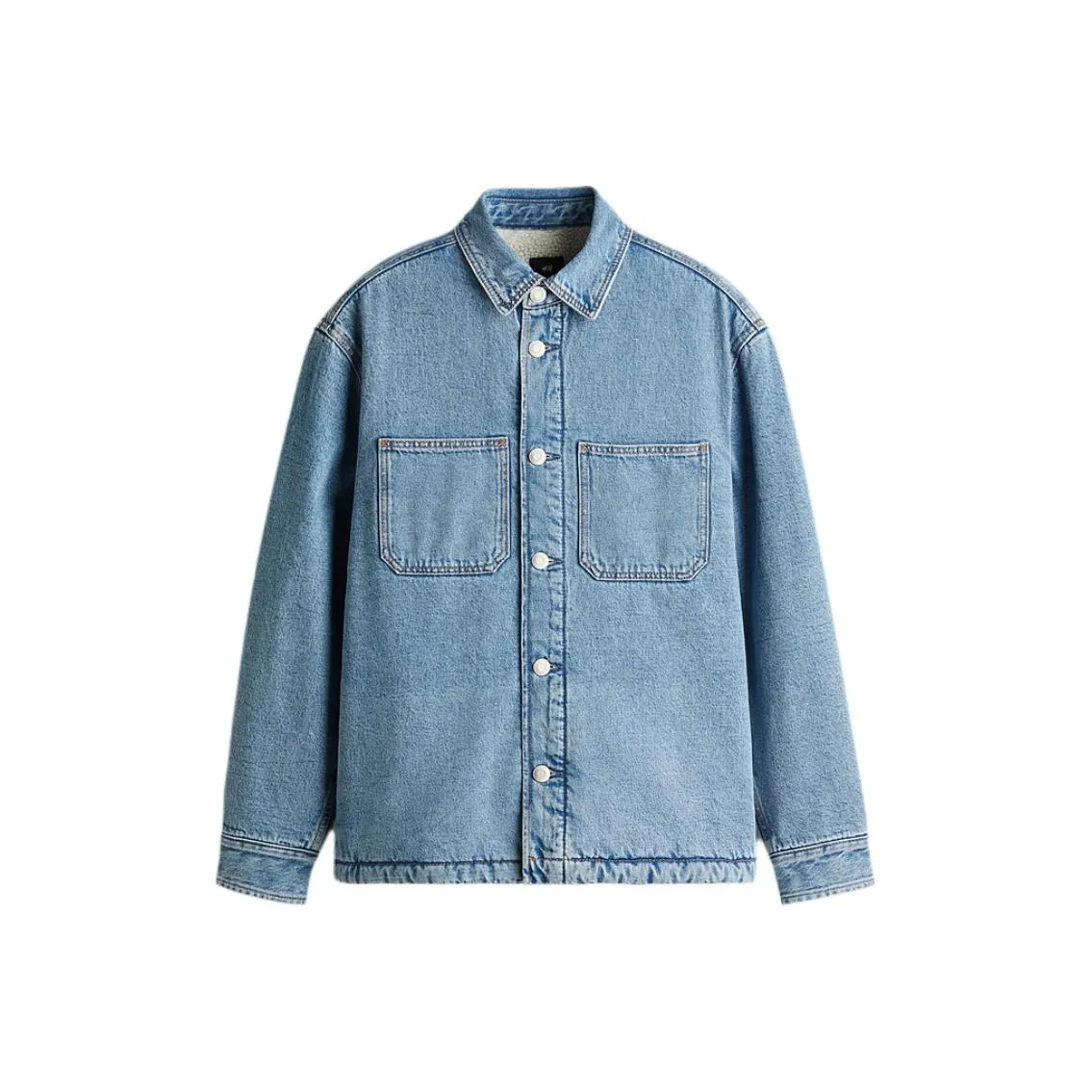 H&M Shirt Men's Light Denim Blue