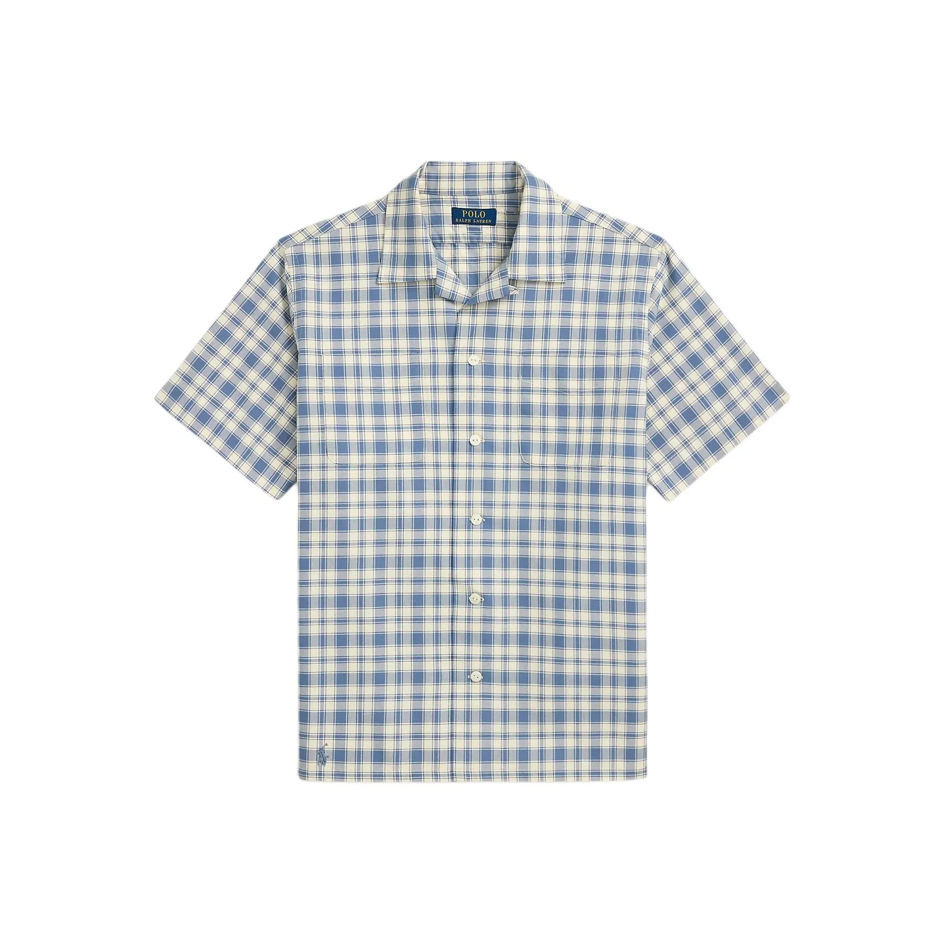 Polo Ralph Lauren Shirt Men's Cream Blue