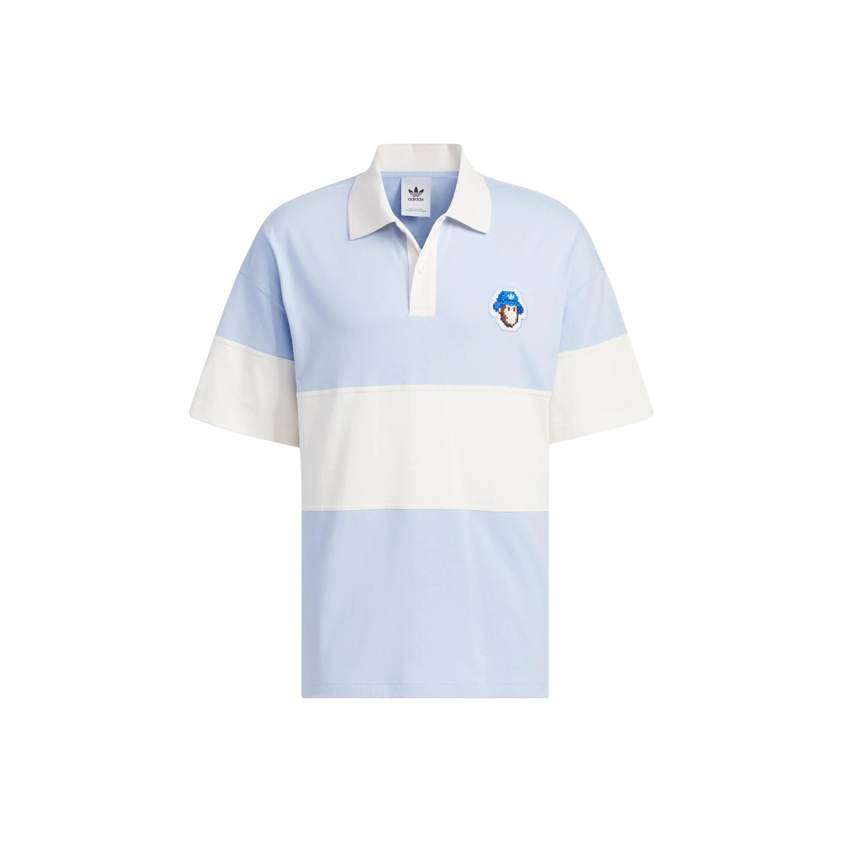 Adidas Originals Monkey Kingdom SS23 Polo Shirt Men's Light Pink Blue