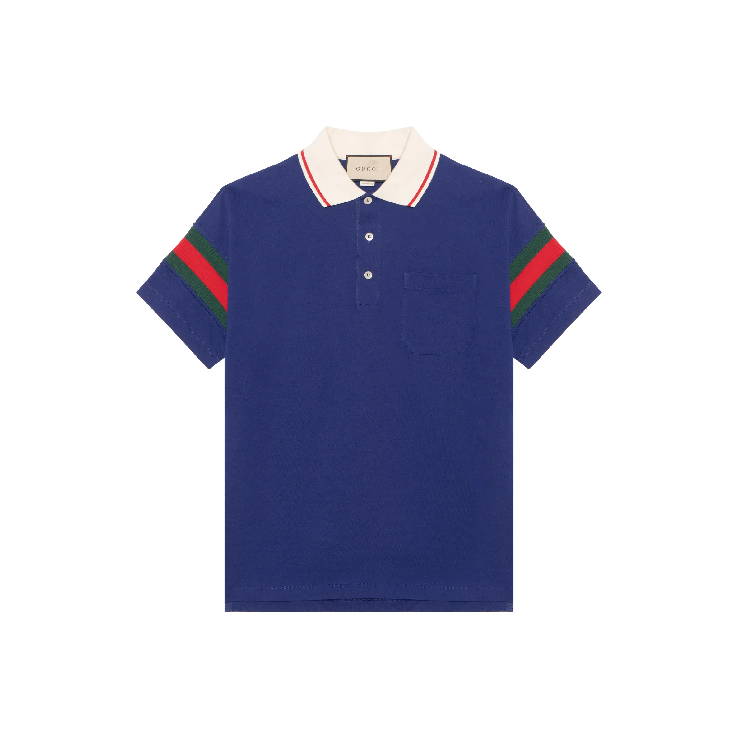 GUCCI Polo Shirts Men's Blue