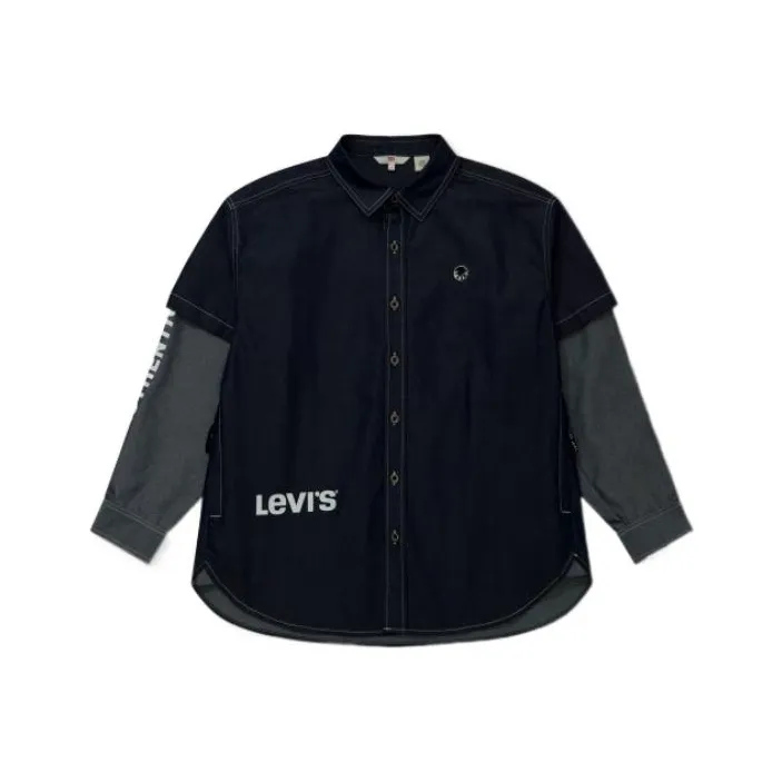 Levis Blue Men's Shirts Левис Синие Мужские Рубашки