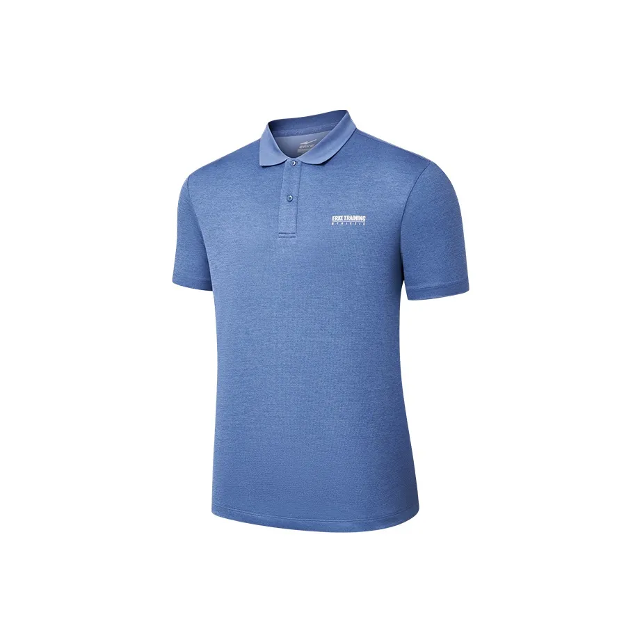 Erke Single Wet Guide Series Polo Shirts Men's Melt Ice Blue