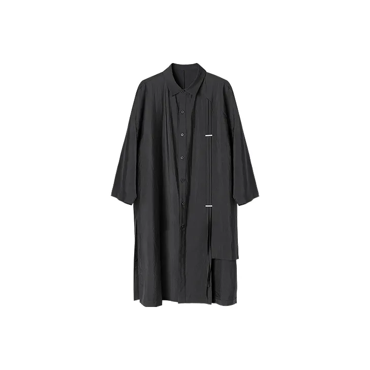 HUANXIANGZHE Черная унисекс рубашка