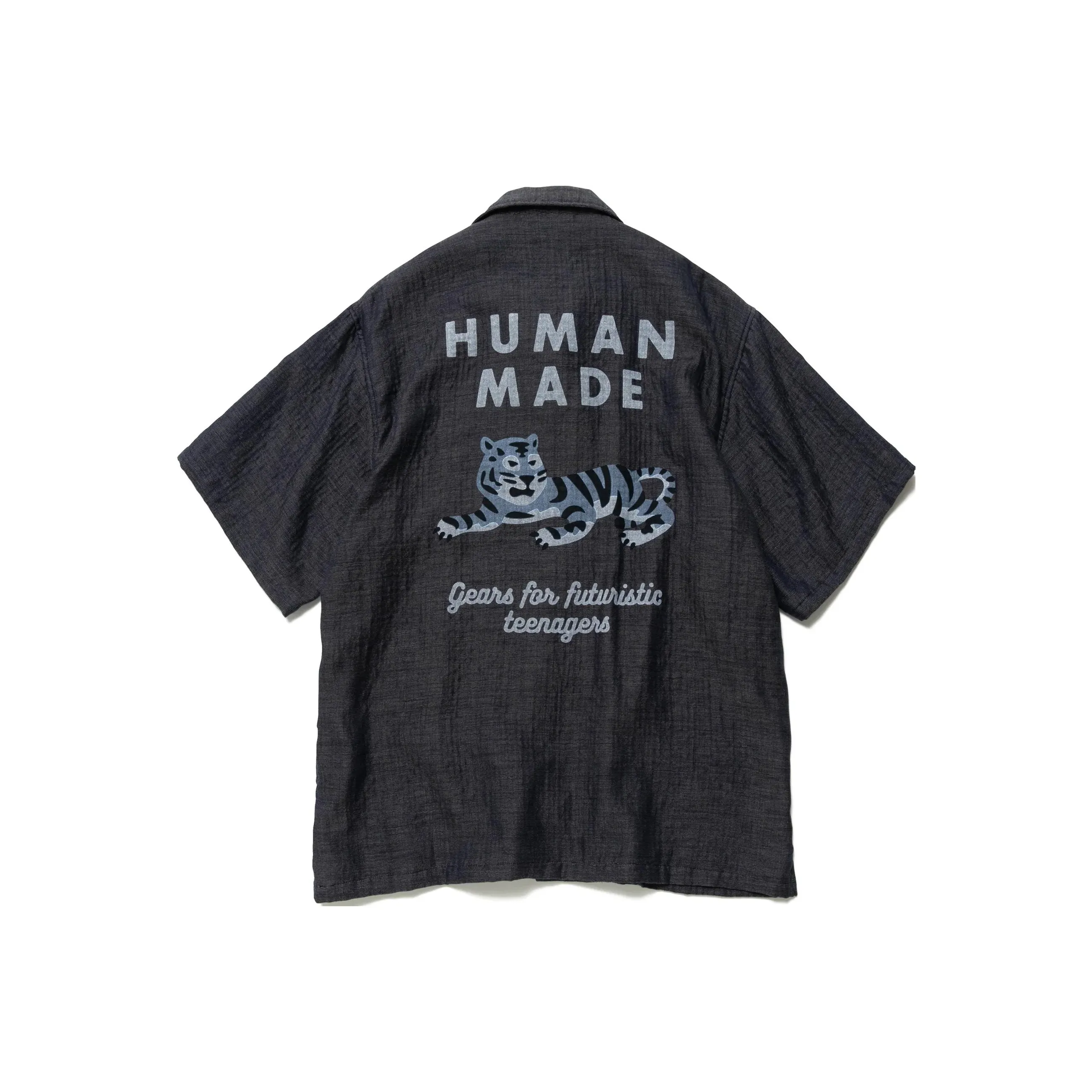 HUMAN MADE Chambray Gauze Aloha Shirt Black