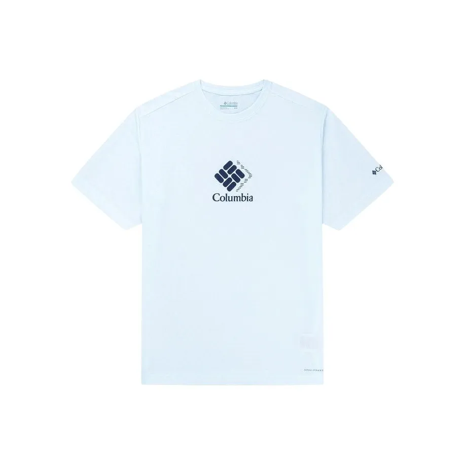 Columbia Синий Мужской T-Рубашки