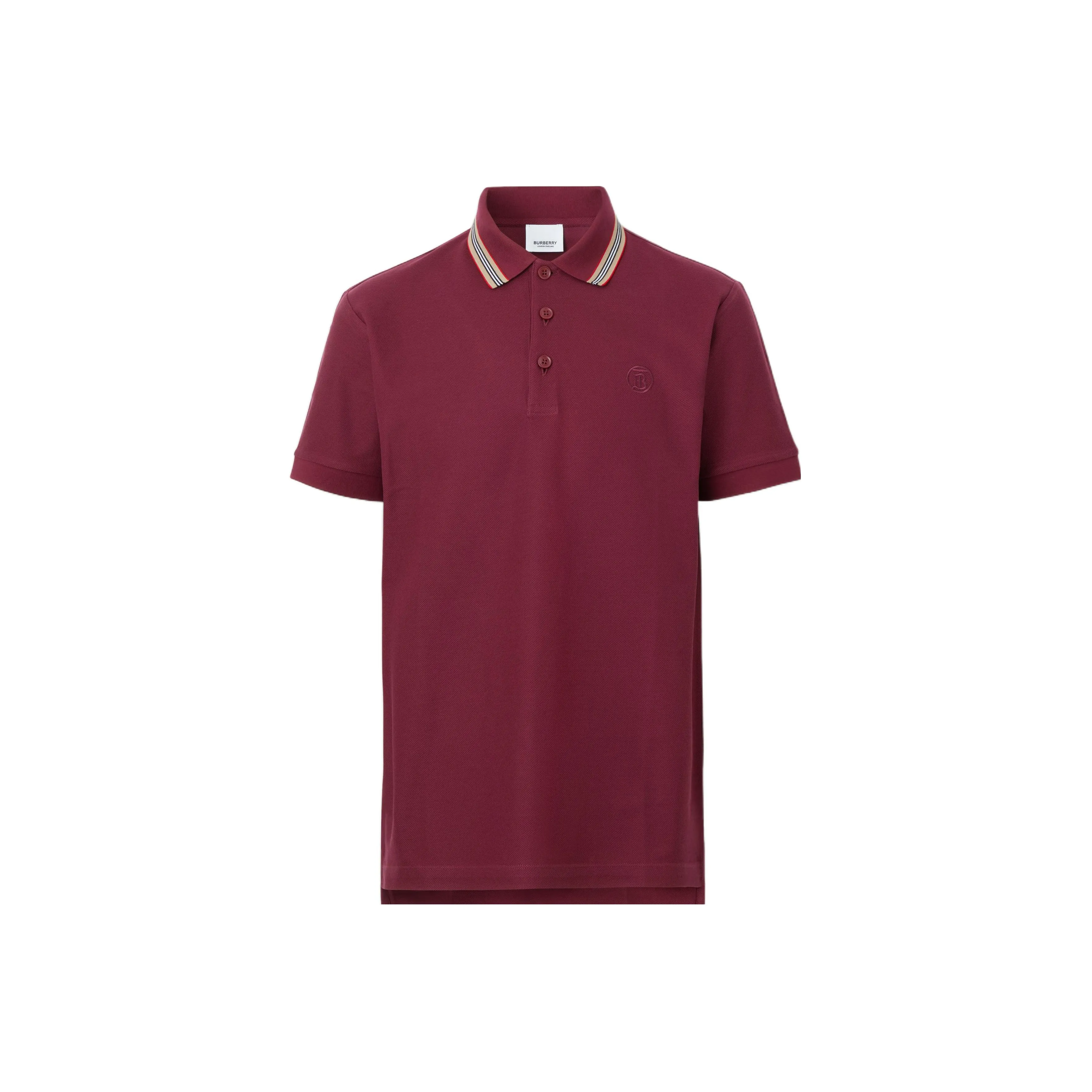 Burberry FW22 Polo Shirt Men's Maroon