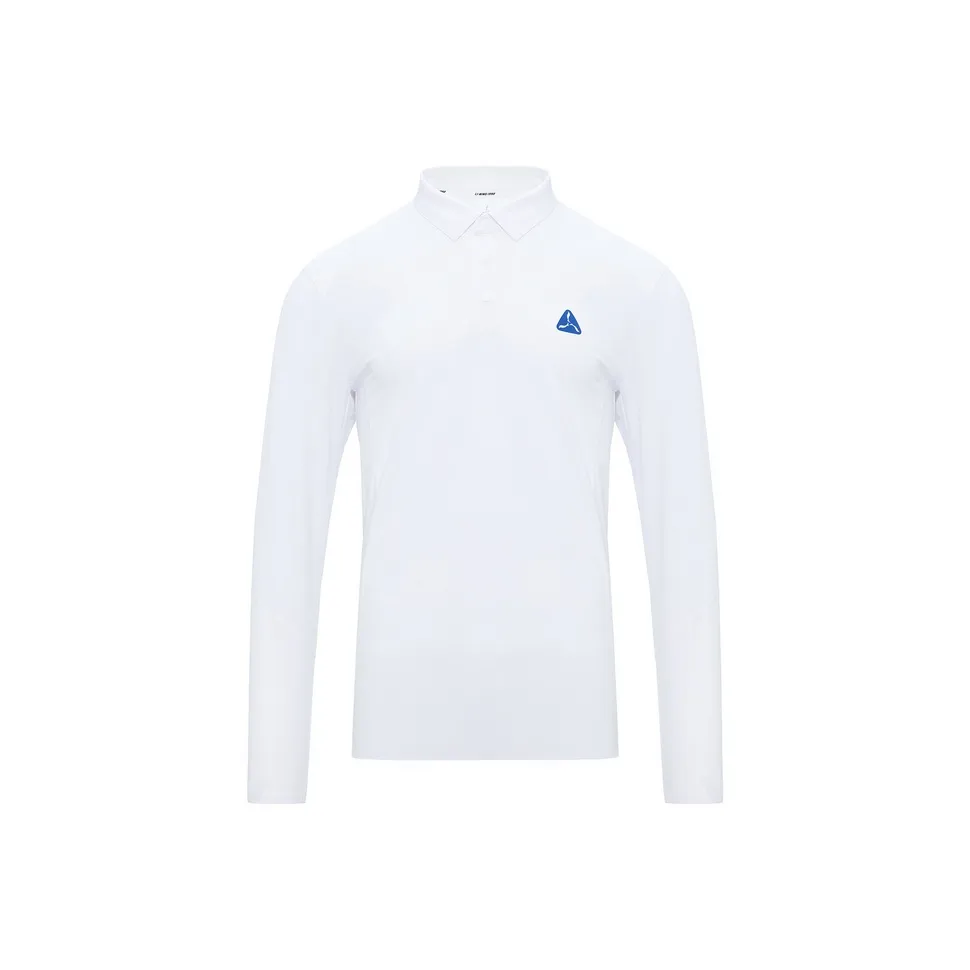 LI NING 1990 GOLF серия Поло Мужское Стандартное Белое