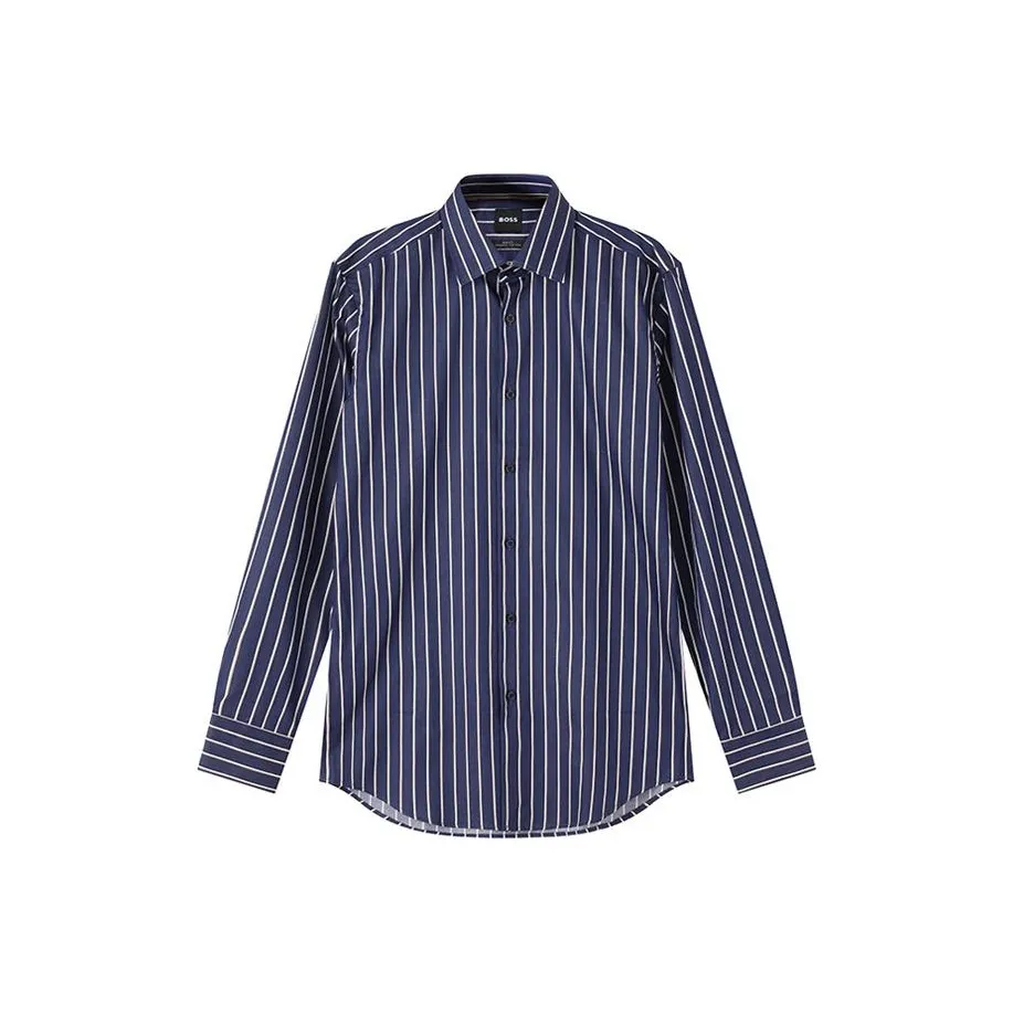 Hugo Boss SS24 Рубашка Мужская Темно-синяя