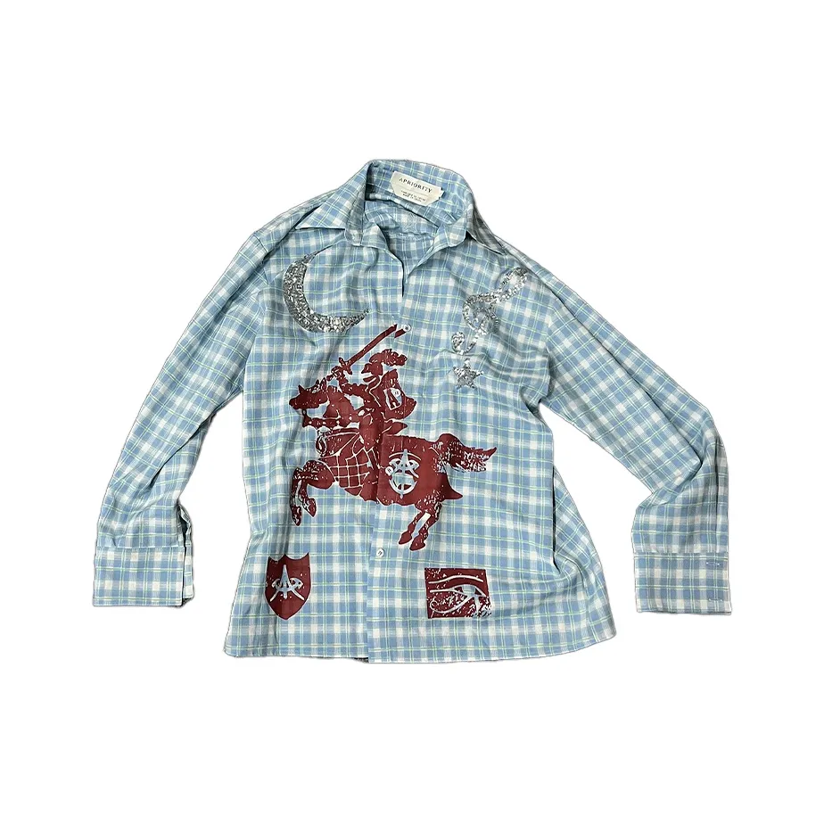 Apriority Clothing Рубашка Унисекс Blue