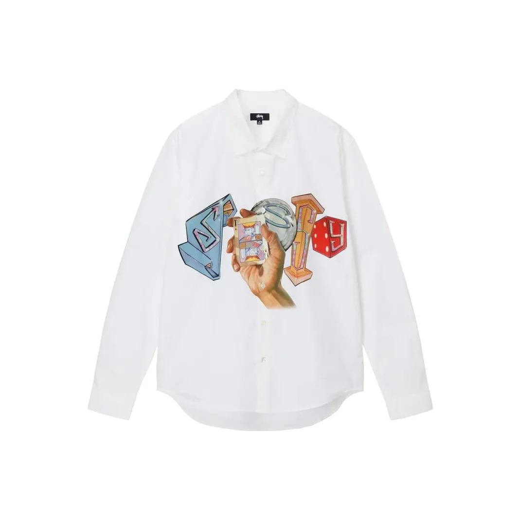 Stussy Белая Унисекс Рубашка