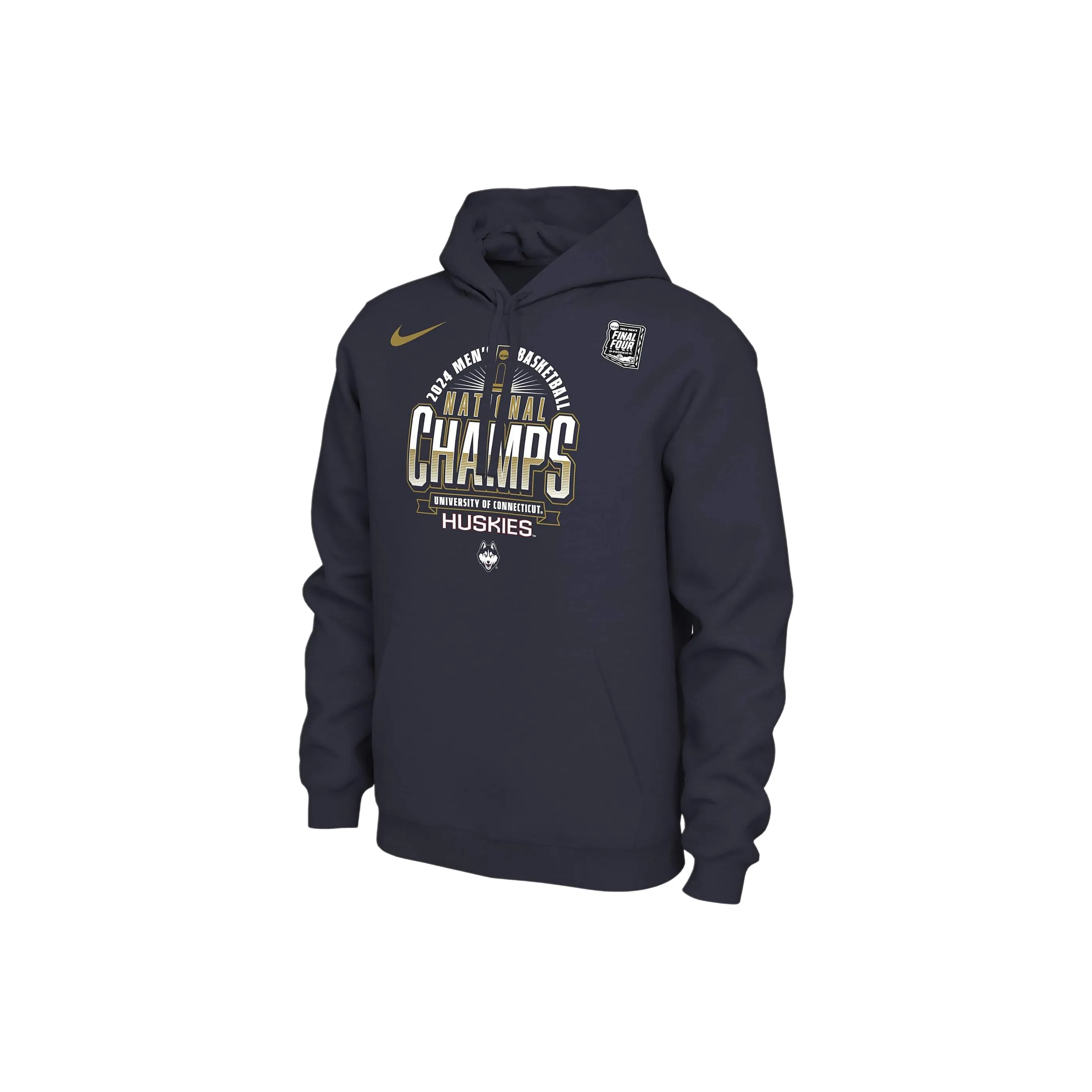 Nike UConn 2024 Men's National Champ Men's Nike College Basketball Hoodie