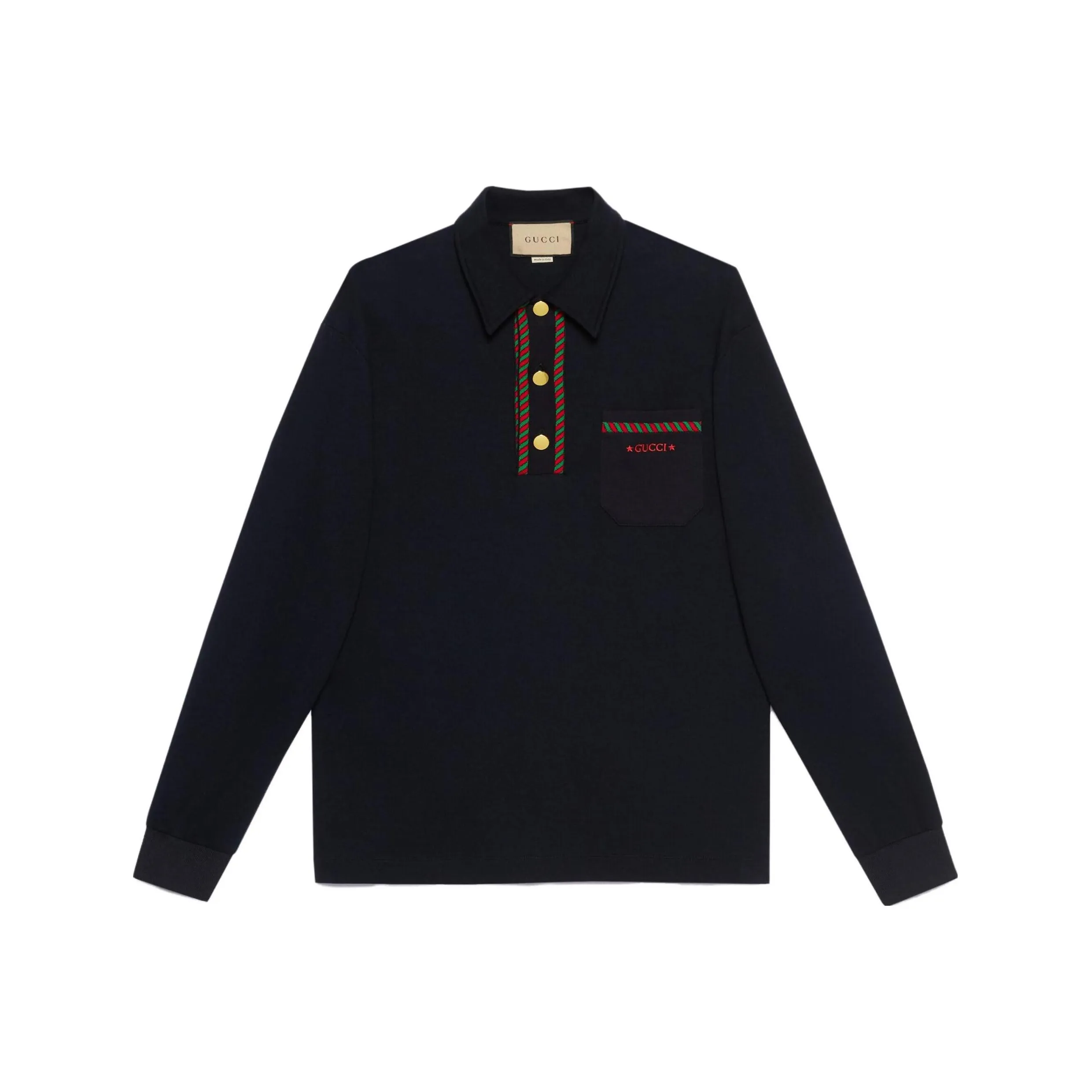 GUCCI Polo Shirts Men's Black