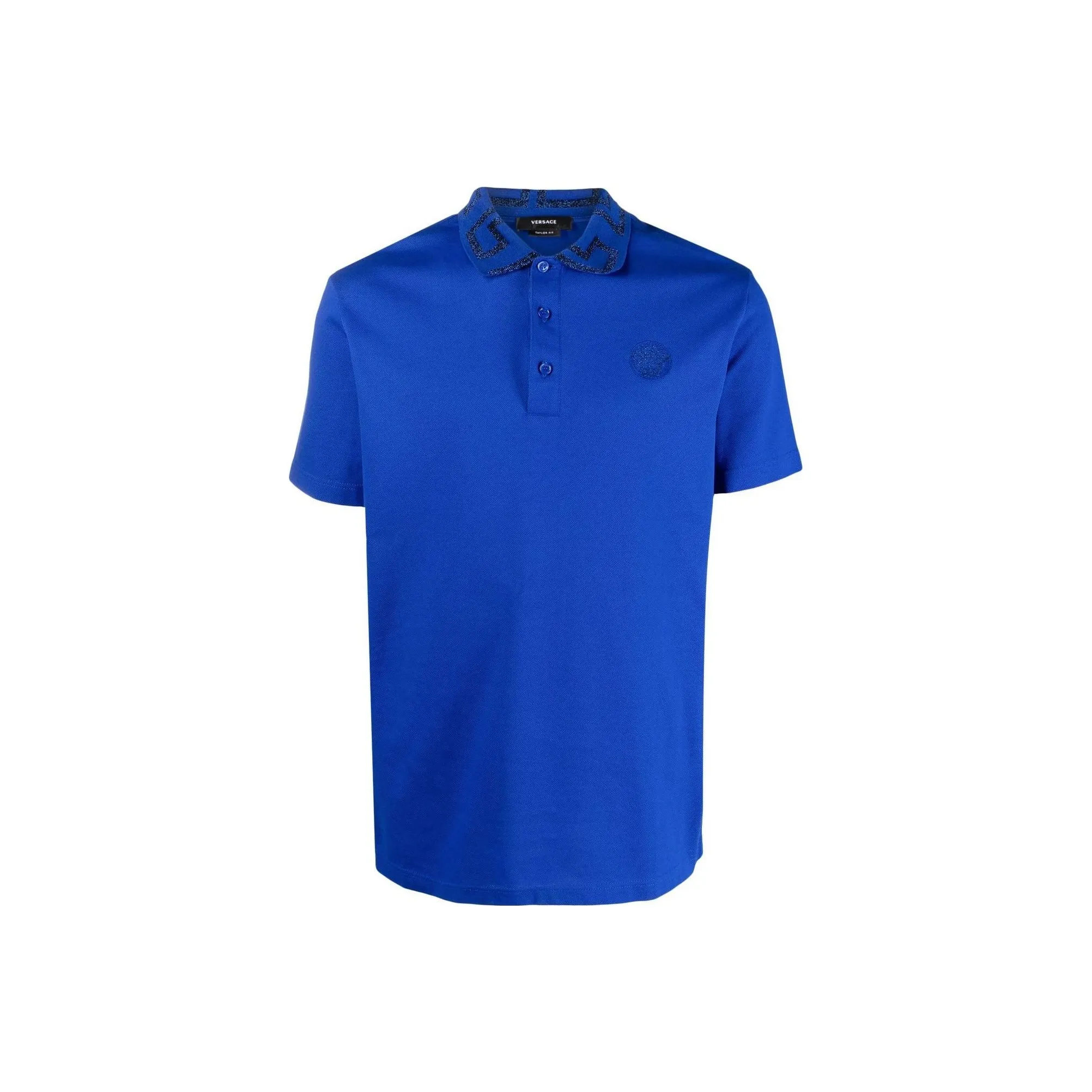 VERSACE Мужская поло рубашка синего цвета