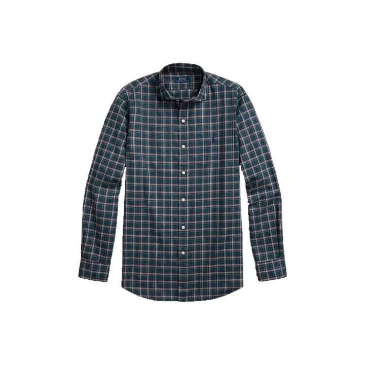 Polo Ralph Lauren Темно-зеленые мужские рубашки