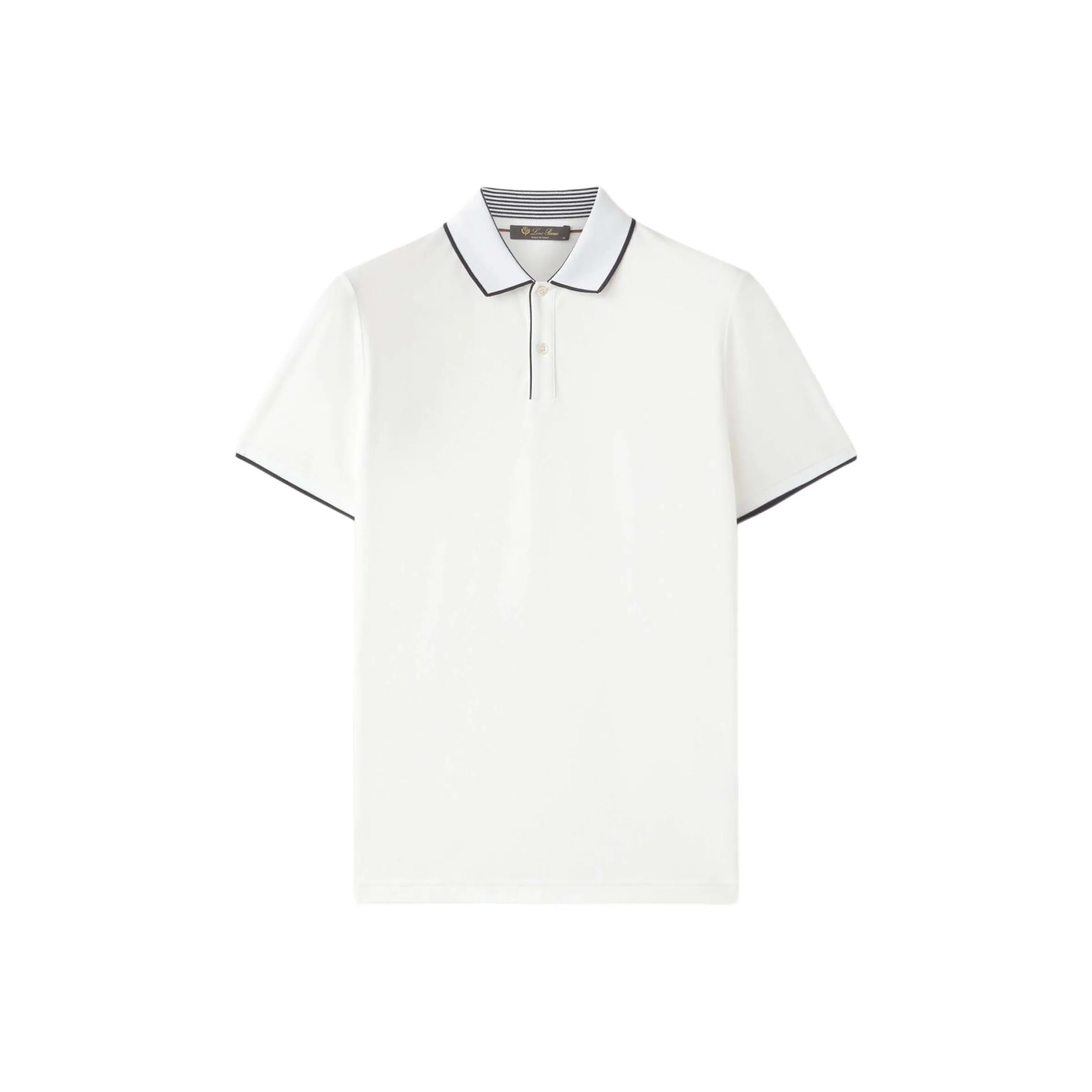 Loro Piana Button Detailed Short Sleeved Polo Shirt