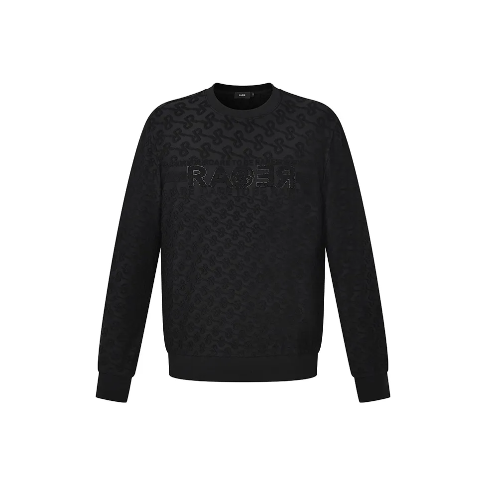 RARE Свитшот с круглым вырезом Мужской Черный