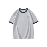 [100% 순면] 멜란지 그레이 (Tf Deformed 폰트 가슴 로고)