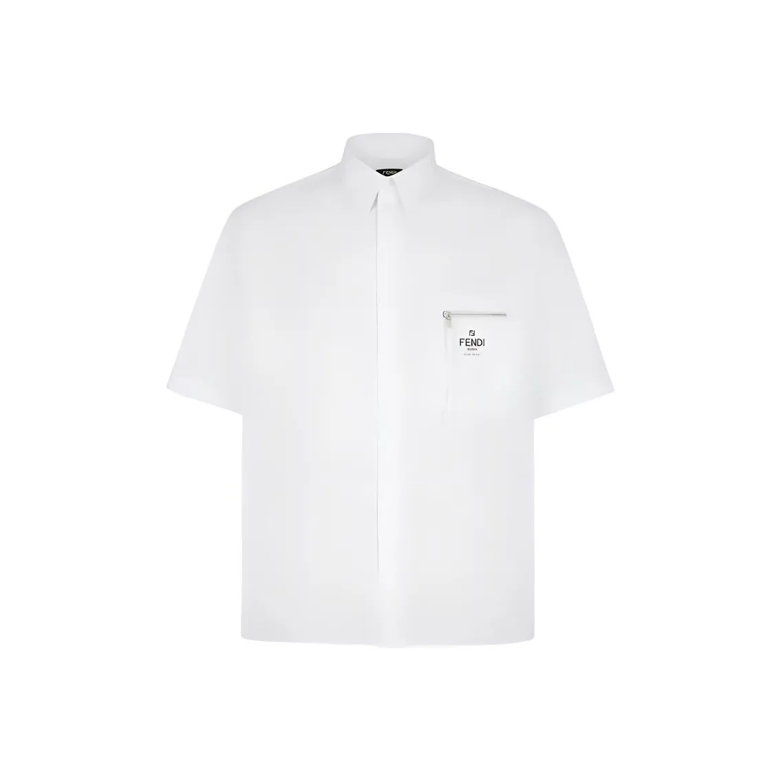 FENDI Logo Printed Short Sleeved Shirt