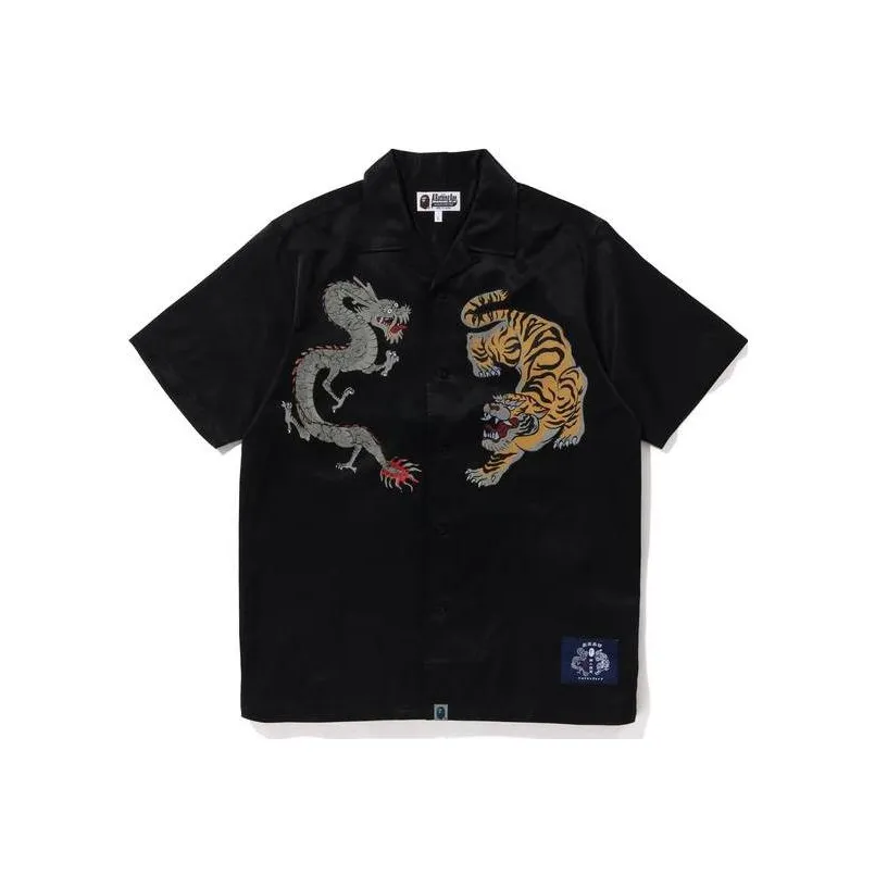 A BATHING APE Bape Shirts Men's Black