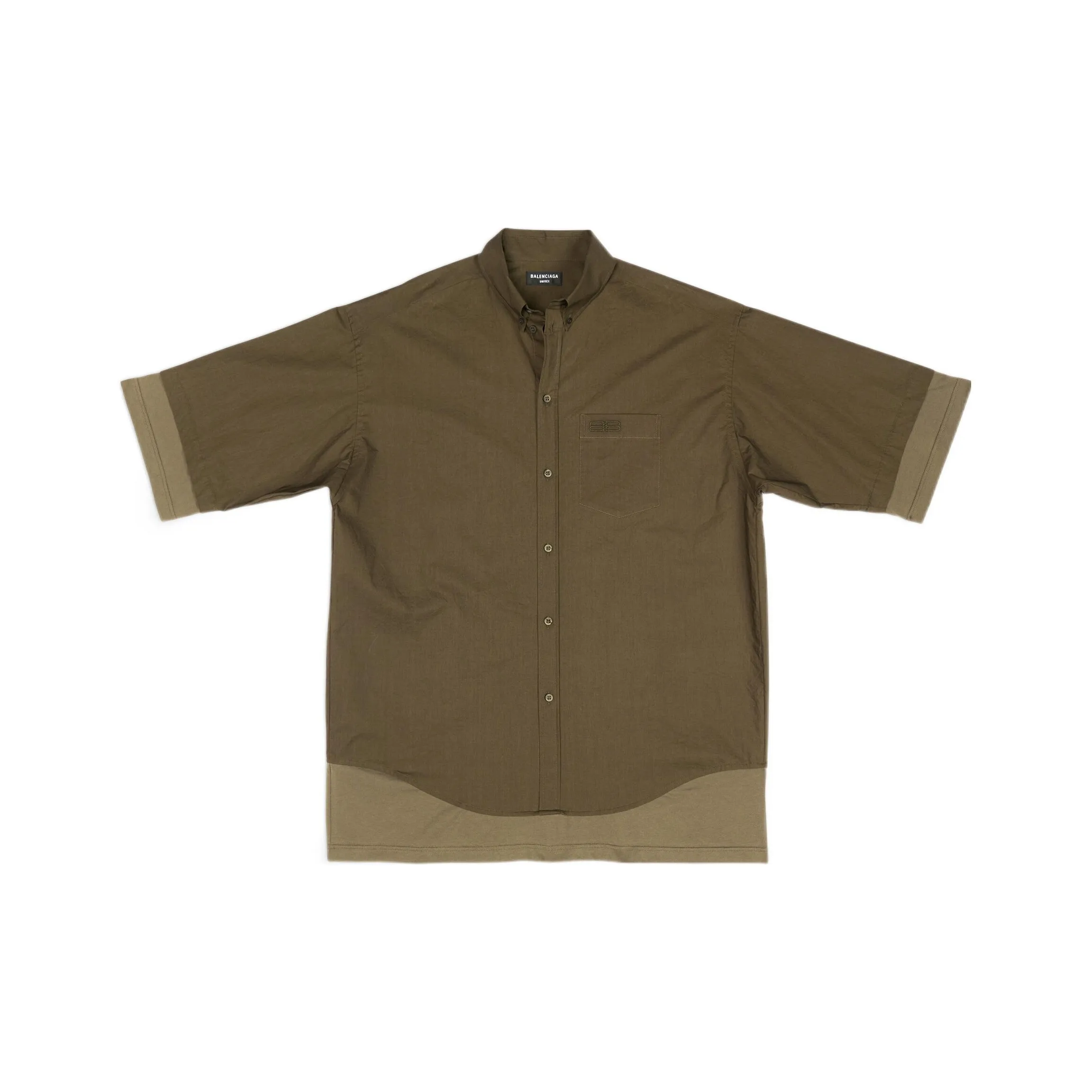 Balenciaga Bb Icon Layered Short sleeve Large Fit Shirt
