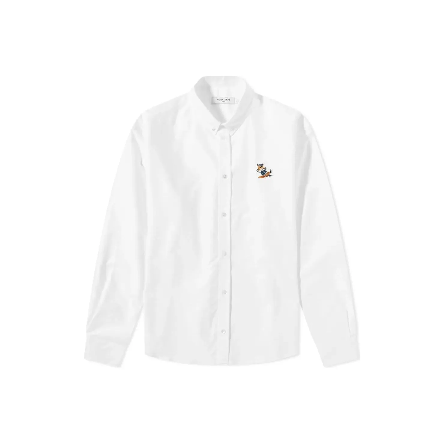 Maison Kitsune Dressed Fox Patch Relaxed Shirt