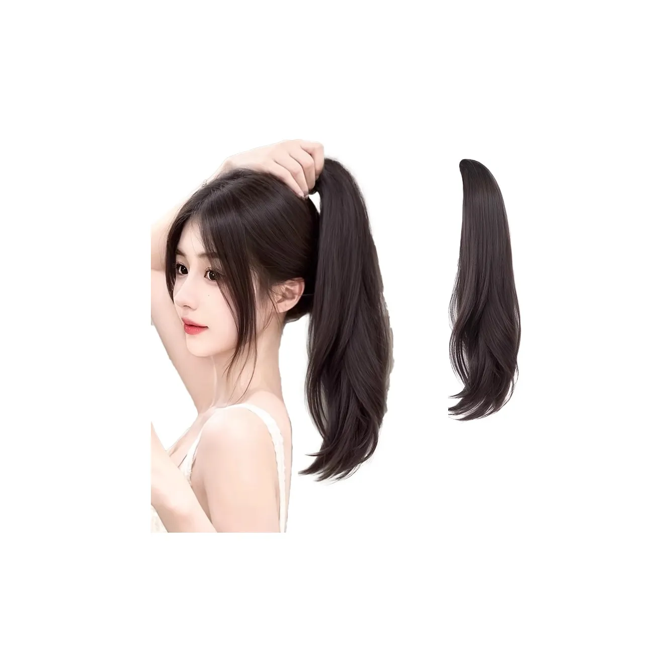 MUYAN Энергичный вид Заколка-краб для завитков Высокая парик с хвостом