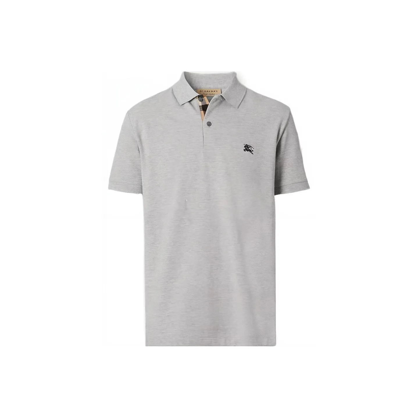 Burberry Oxford Logo Embroidered Polo